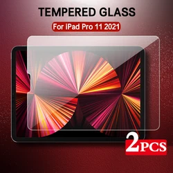 Premium 2 - Pack Tempered Glass Screen Protector for iPad Pro 11 - inch - Clear Anti - Scratch Protective Film (2Pcs Tempered Glass)
