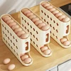 4 Layers Automatic Rolling Egg Holder Rack Fridge Egg Storage Box Container Kitchen Refrigerator Egg Dispenser Fridge Organizer 2