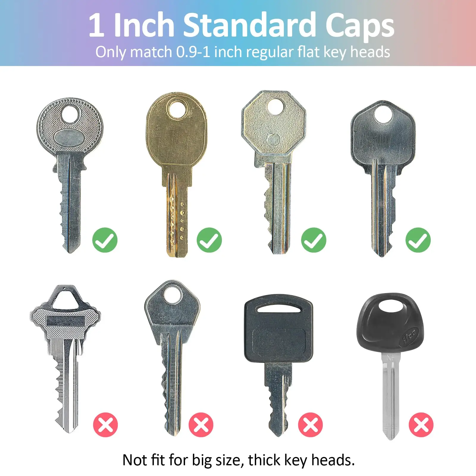 Colored Key Caps PVC Soft Key Cover Elastic Identification Protector Organizer Hollow Silencer Topper Accessories 2/5Pcs
