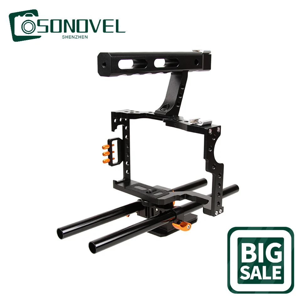 Micro Stabilizzatore Per Gabbia Per Conigli Con Fotocamera Fotografica Singola Per Kit Di Protezione Per Fusoliera Con Gabbia Per Conigli Sony A7 A7S 