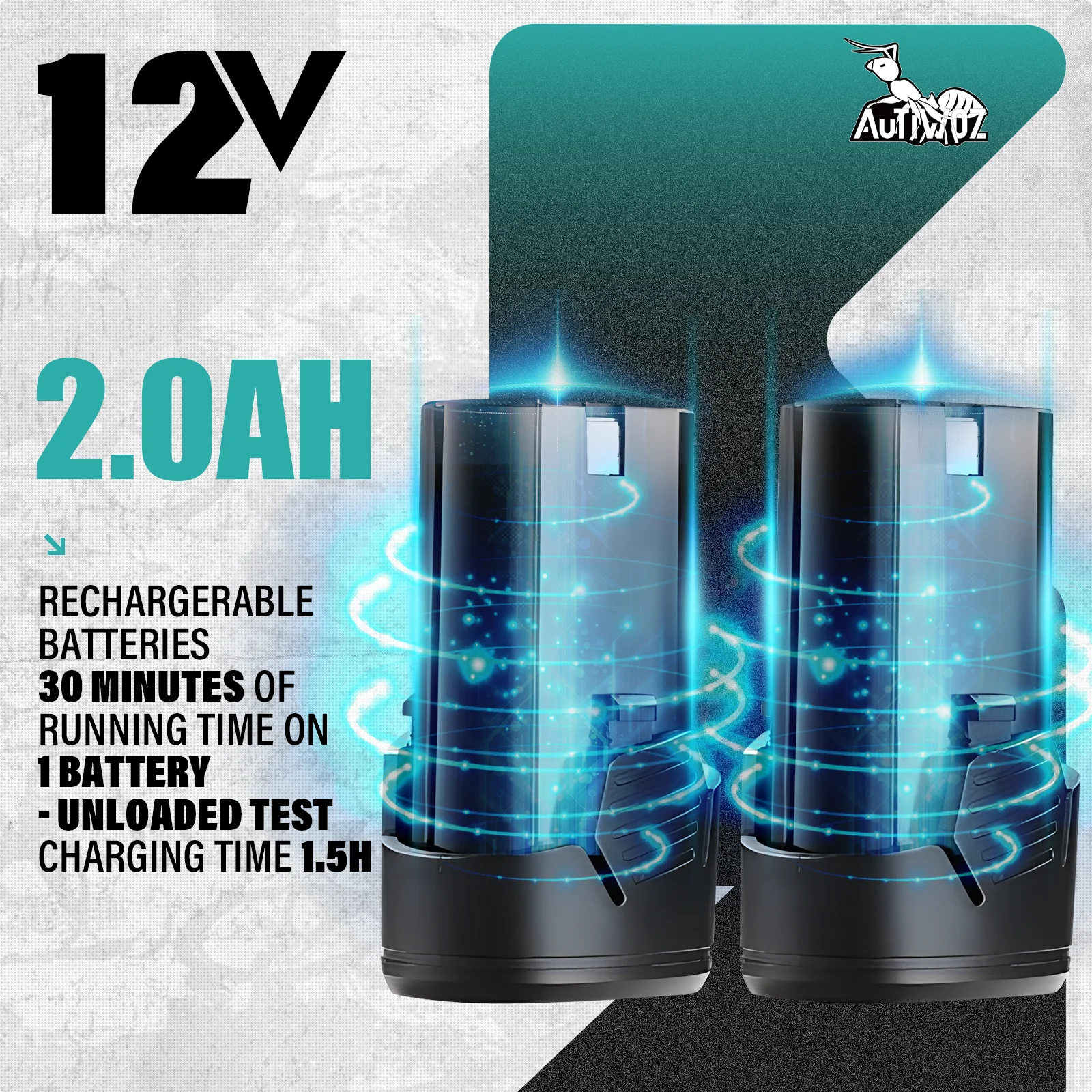 AUTIWOZ W02PO62 12V Cordless Car Polisher Mini Wireless Polishing Machine with Variable Speed Dual Action Detailing Pads Car Polisher