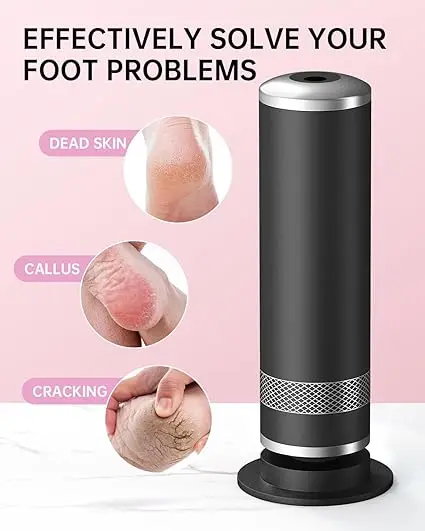 Electric Foot File For Cracked Skin And Callus Removal_voghion.com