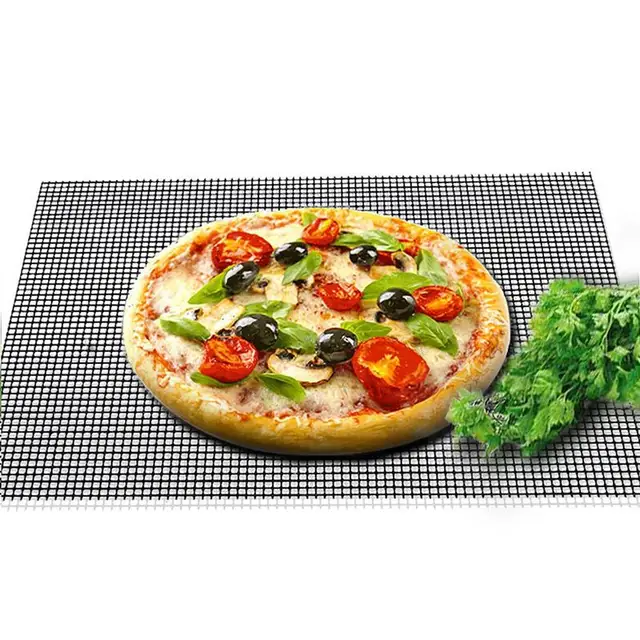 Grill Hálószőnyeg Non-Ragasztó Bbq Szőnyegek 3 Nagy Teherbírású Újrahasznosítható Hőállóság Grillező 13X15.7 Könnyen Tisztítható - Image 4