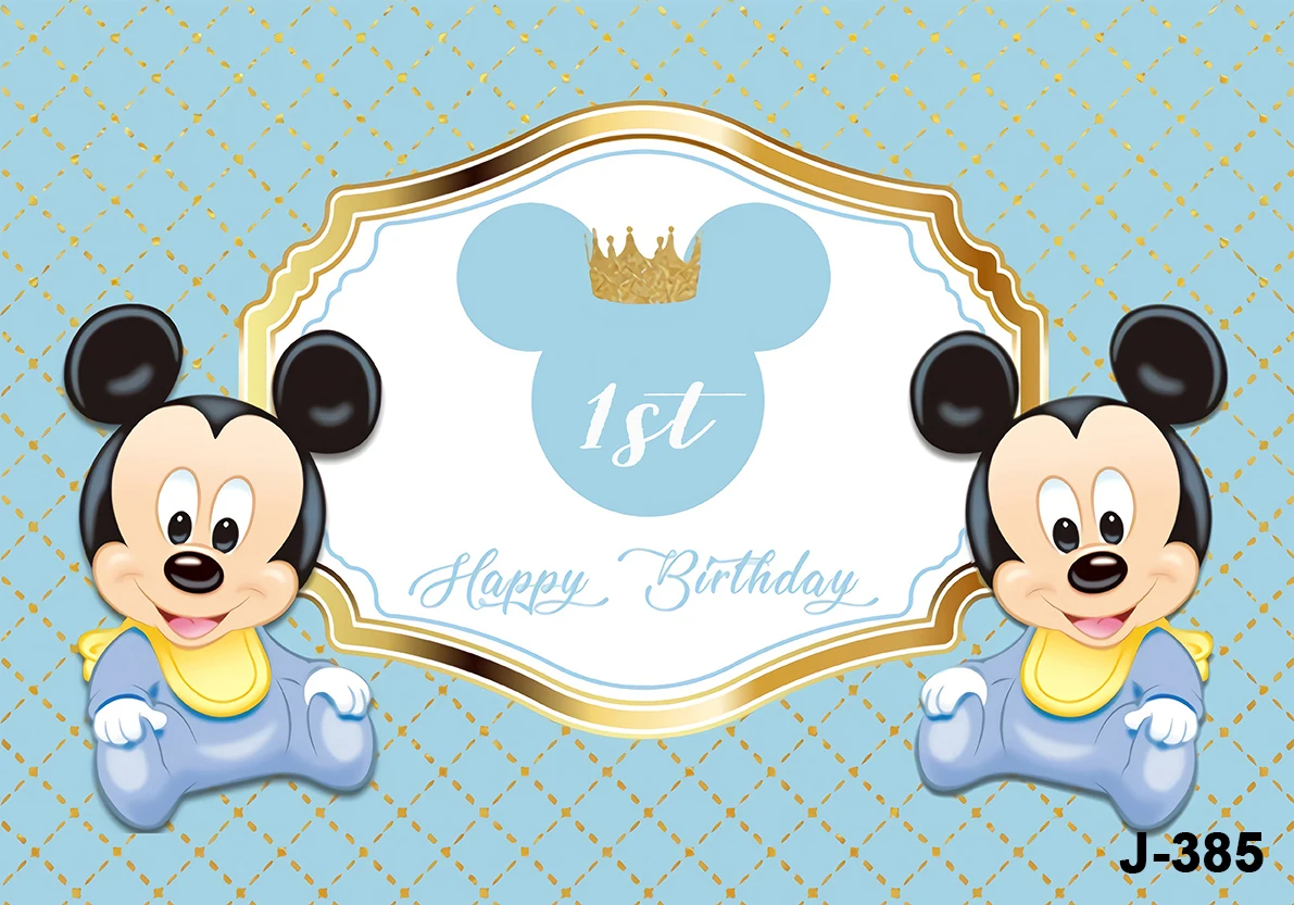 Fotohintergrund „Happy Birthday“ 1,5 X 0,9 M – Cartoon-Motive Für Kindergeburtstag, Babyparty & Feiern