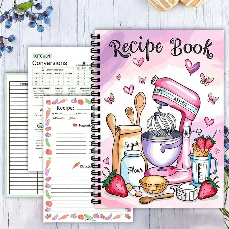 Recipe Logbook: Empty Cookbook Planner for Meal Prep and Baking Beginners