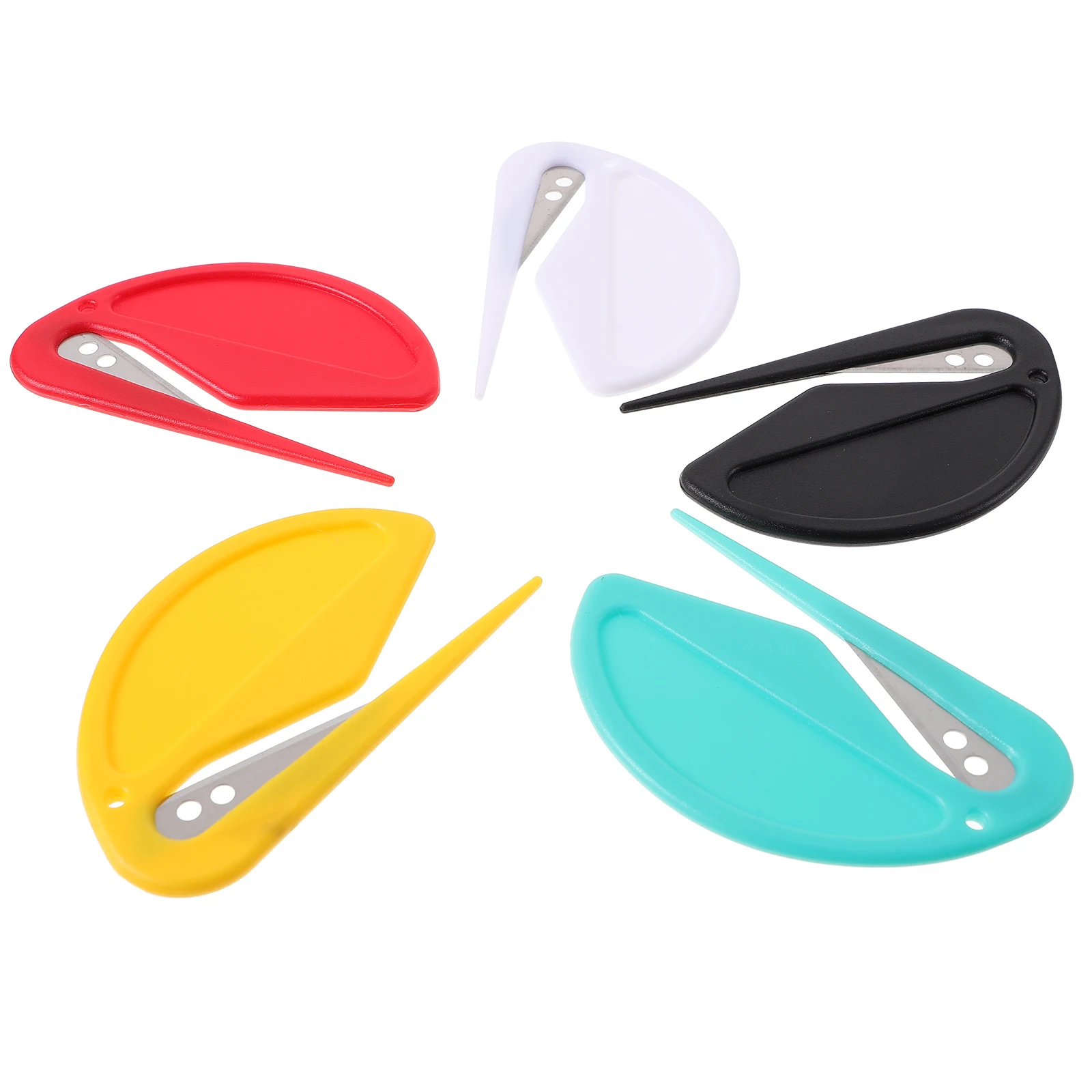Envelope Opener Slitter Package Tool Mini Envelopes Opening Letter Women Metal Unpack Cute Knives Express Package Cutter 5 Pcs