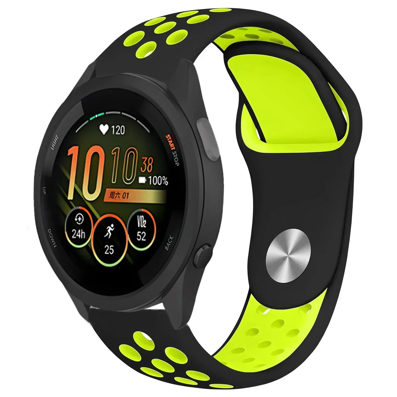 Premium Silicone Watch Strap - Versatile 22mm/20mm/18mm Adjustable Band