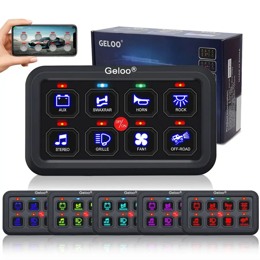 7-Color-8-Gang-Swith-Panel-12V-24V-Toggle-Momentary-Pulsed ...