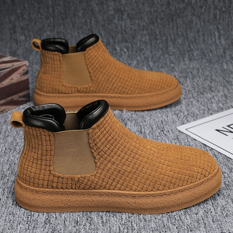 

2022 Autumn and winter Men Boots Increased Boots Lace Up Casual Shoes Board Shoes High Quality Outdoor Boot British Style New