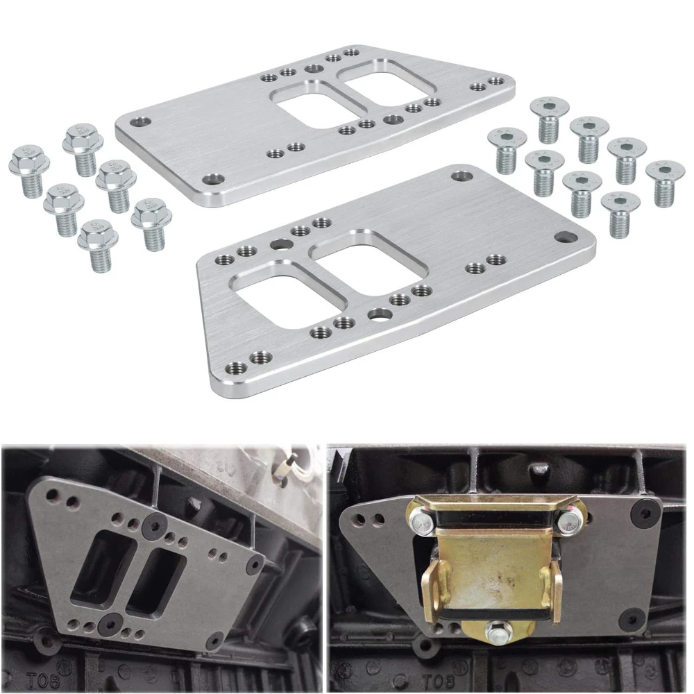 Per Ls Swap Motor Mounts Piastre Adattatori Staffa Di Scambio Universale Blocco Piccolo Conversione Ls Misura Regolabile Per Ls1 Ls3 Ls2 Lq4 Lq9