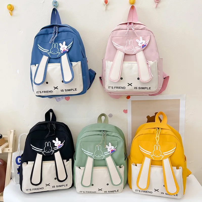 

Children's Backpack Cute Rabbit Style Kindergarten Schoolbag Suitable for 1-3 Grade Boys and Girls Leisure Bag
