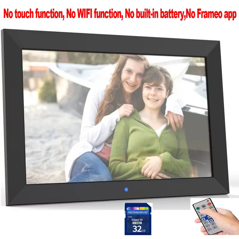 10-Inch HD IPS LED Digital Photo Frame with Multimedia Features
