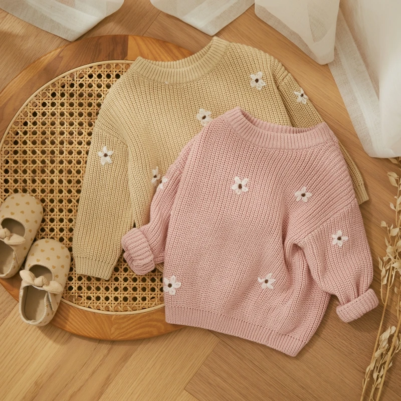 Baby Flower Knit Sweater 1