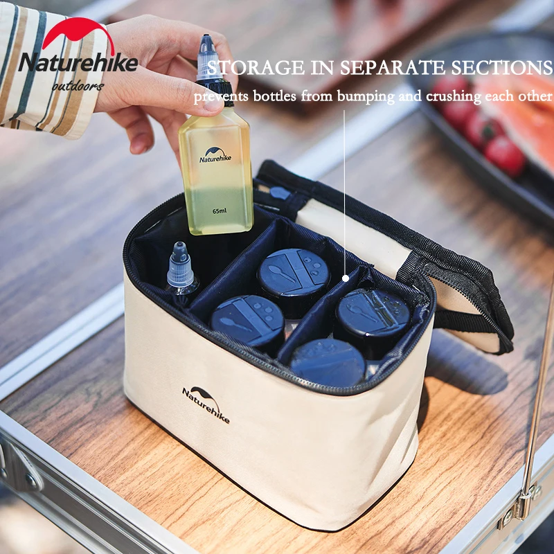 Naturehike Seasoning Jar 8pcs Spice Container Set Portable Outdoor Picnic Seasoning Bottle Camping Cookware Set Seasoning Bottle