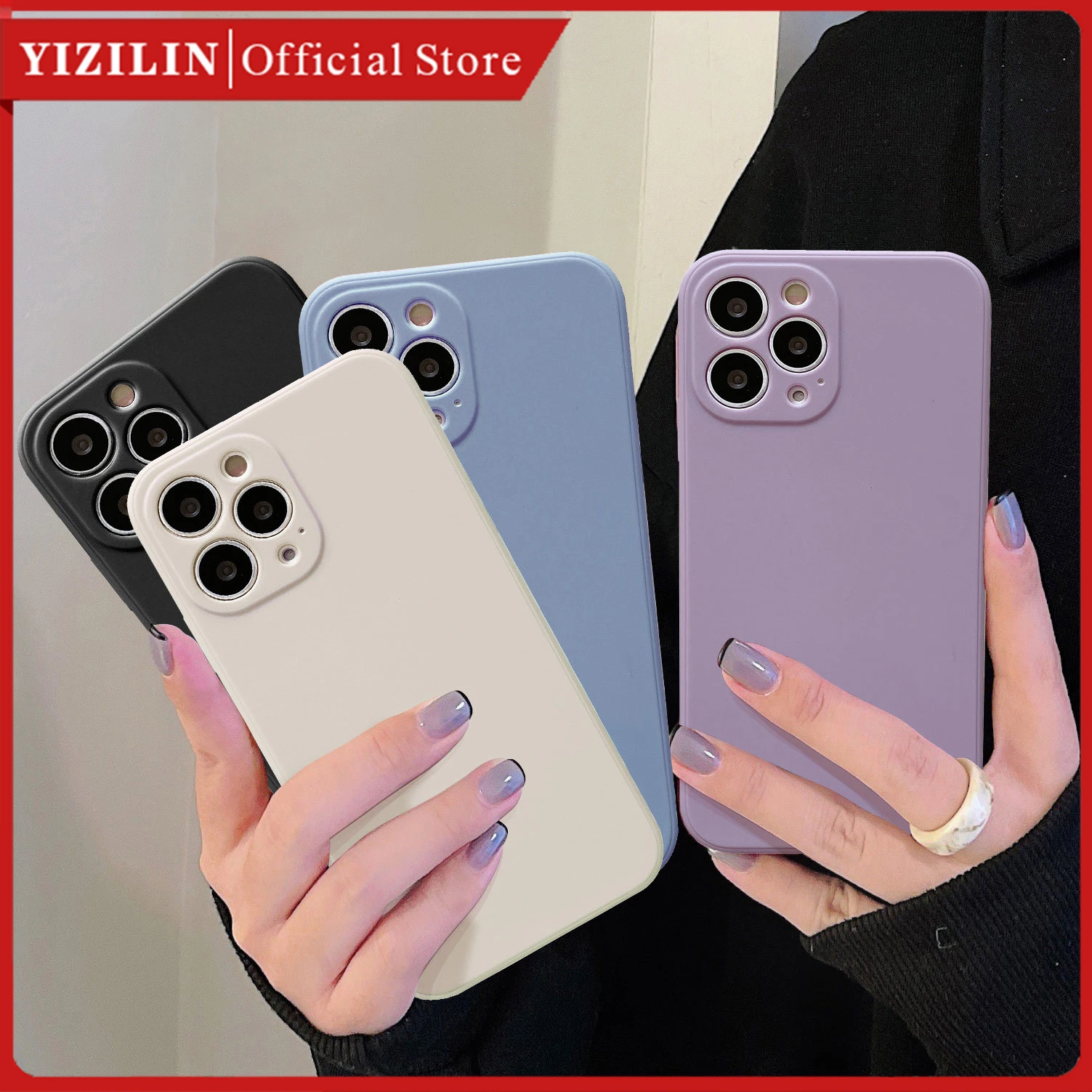

Luxury Liquid Silicone Phone Case for Iphone14 13 12 11 Pro Plus XS Max XR Shockproof Original Silicone Full Protect Soft Cover