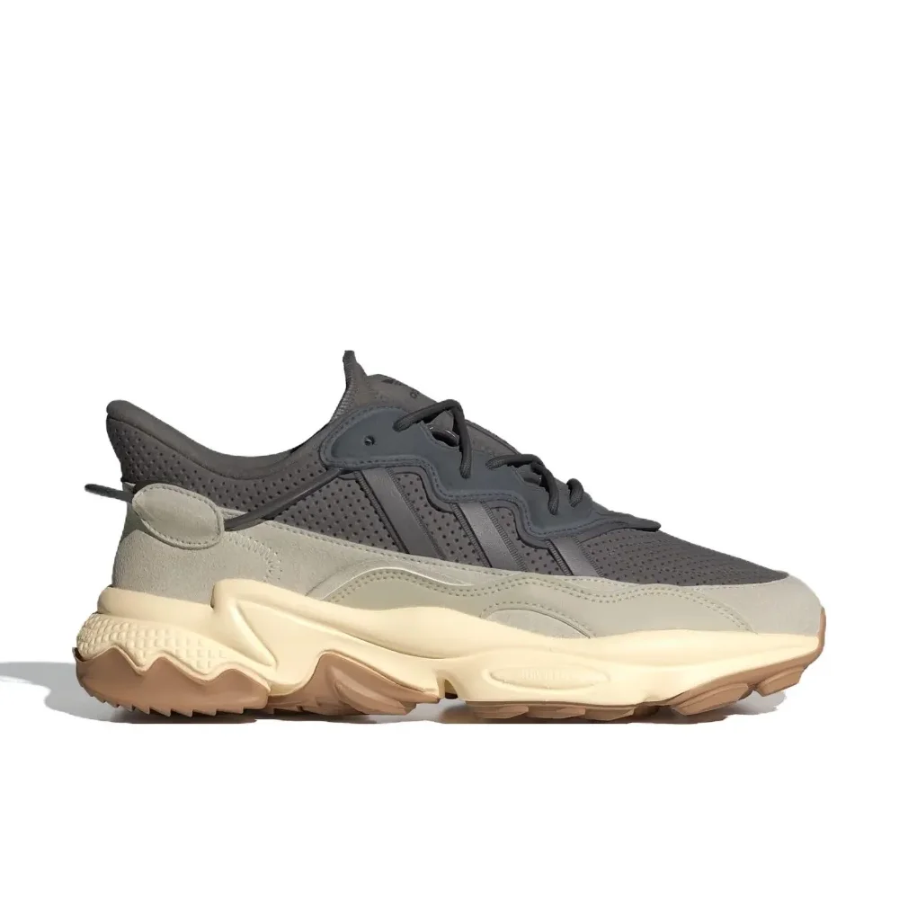 Adidas New Listing Gray Ozweego Fashion Low Top Casual Running Shock Absorbing Anti slip Men's and Women's Sneakers