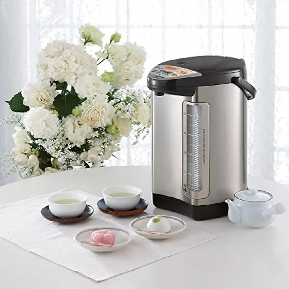 5L Stainless Dark Brown Hybrid Water Boiler Warmer Timer Keep Warm Settings Microcomputer Control Easy Clean Nonstick 5