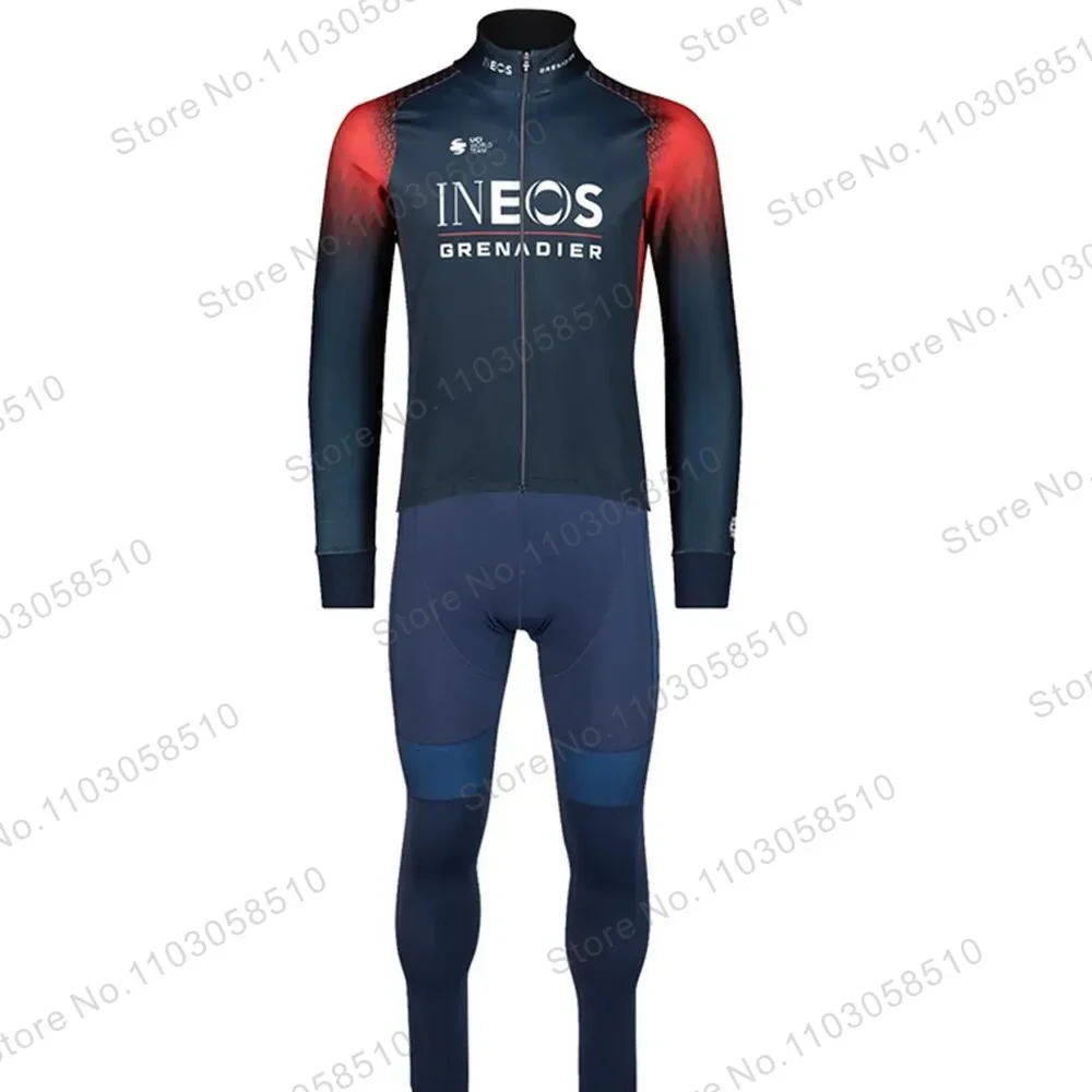 Bicicleta Team Cycling Jersey Set Autumn Long Sleeve Ropa Ciclismo Men Bicycle Clothing Suit MTB Jersey Road Bike Maillot