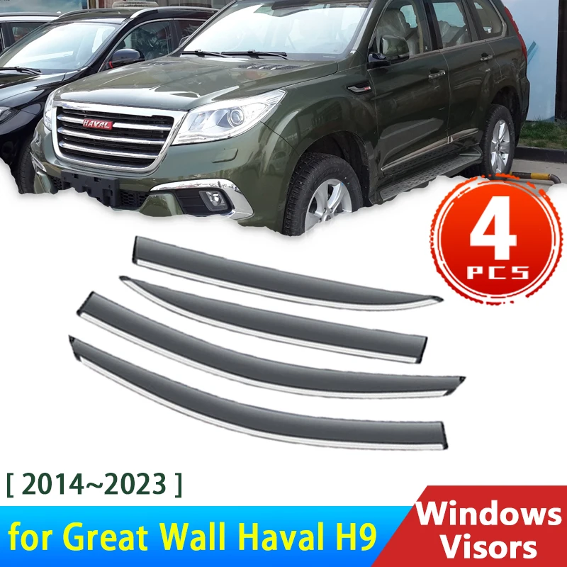 4x Windshield for Great Wall Haval H9 20142023 Accessories Deflectors