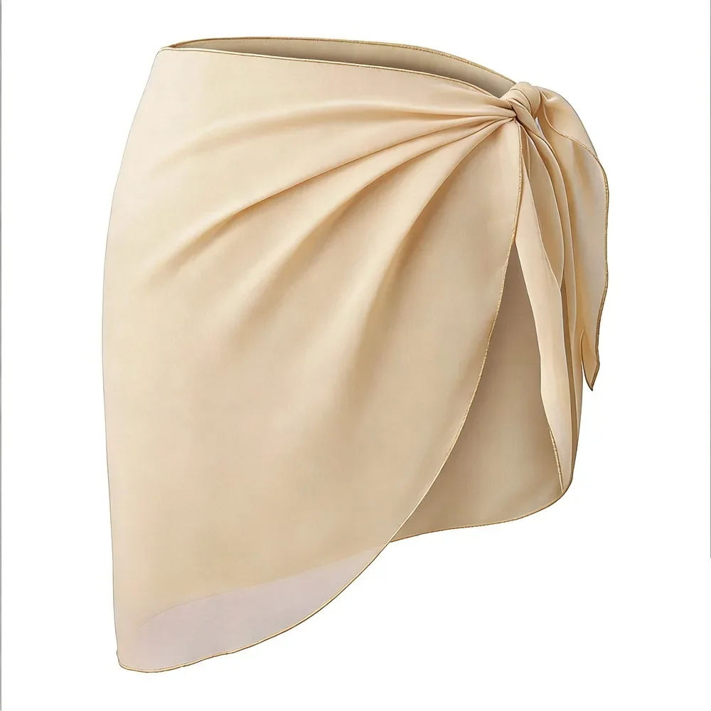 Summer Sheer Chiffon Sarong Skirt - Women's Swimsuit Cover-Up