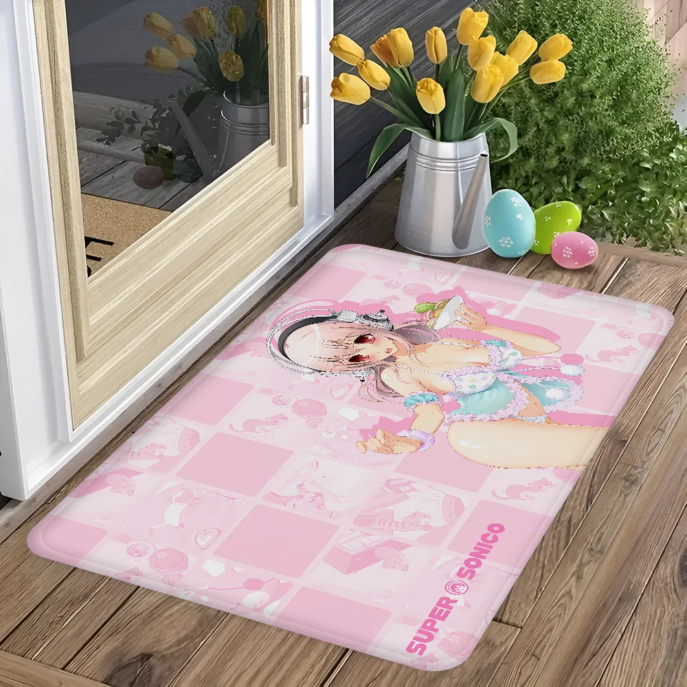 Super Sonico Manga Kitchen Mat Cheaper Anti-slip Modern Living Room Balcony Printed Modern Home Decor 5