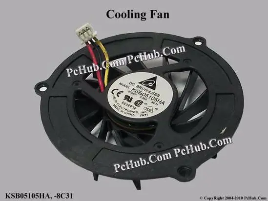 

fan For HP G70 Series Cooling Fan 489154-001 489126-001 KSB05105HA -8C31 DC5V 0.35A 3-wire 3-pin