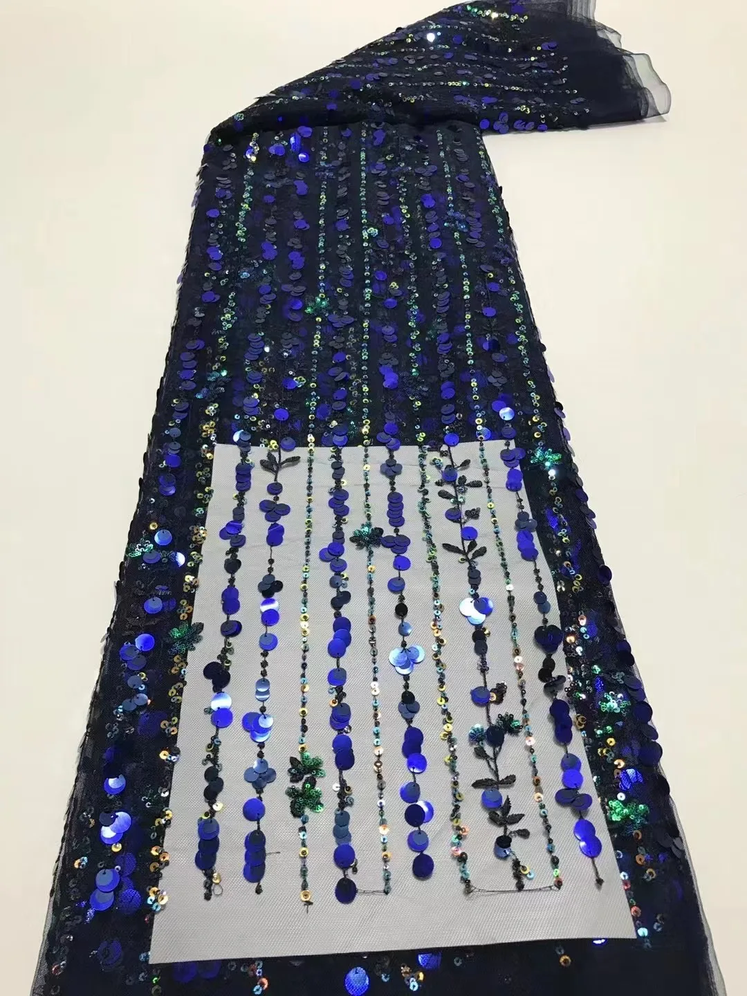 

African Lace Fabric With Sequins High Quality French Tulle Lace Fabric Nigerian Mesh Net Lace Material For Wedding Dress 5yards