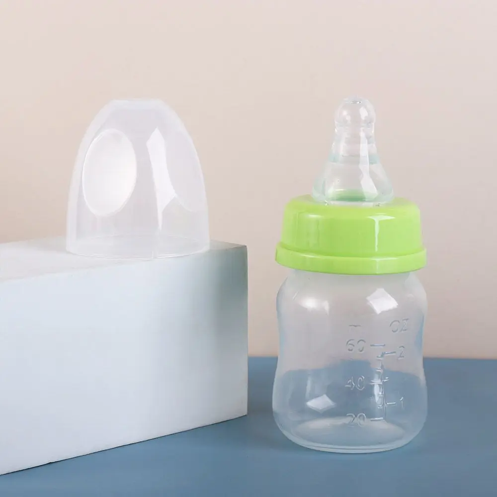 60ml Milk Bottle Portable Mini Baby Nursing Feeding Bottles for Infant Nipple Care Feeder Fruit Juice