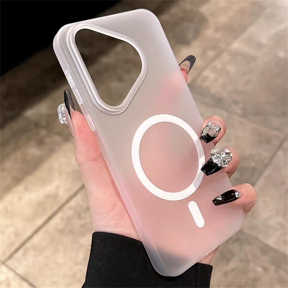 Magnetic Matte Translucent Soft Case with Magsafe Compatibility for Huawei & Honor Series
