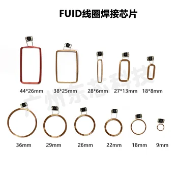 13.56MHz ISO14443A FUID COB Coil IC key tags RFID HF passive cards NFC chip antenna access control tag 1