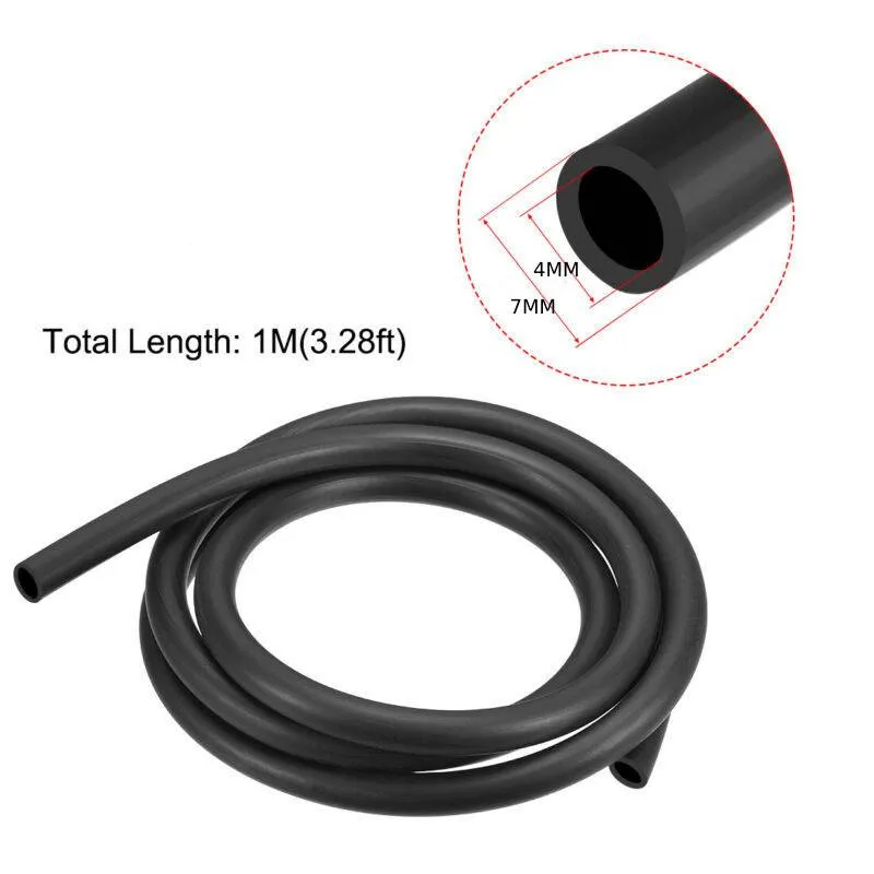 

1M Black Fuel Line Hose - NBR 5mm ID 8mm OD, Diesel Petrol Water Hose, Engine Pipe, Brand New, High Quality