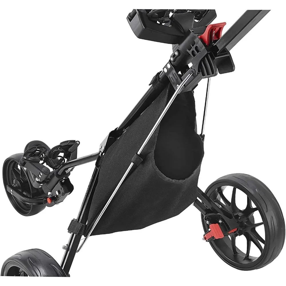 CaddyLite 11.5 V3 3 Wheel Golf Push Cart-SuperLite Deluxe, Lightweight, Easy To Fold Caddy Cart Pushcart