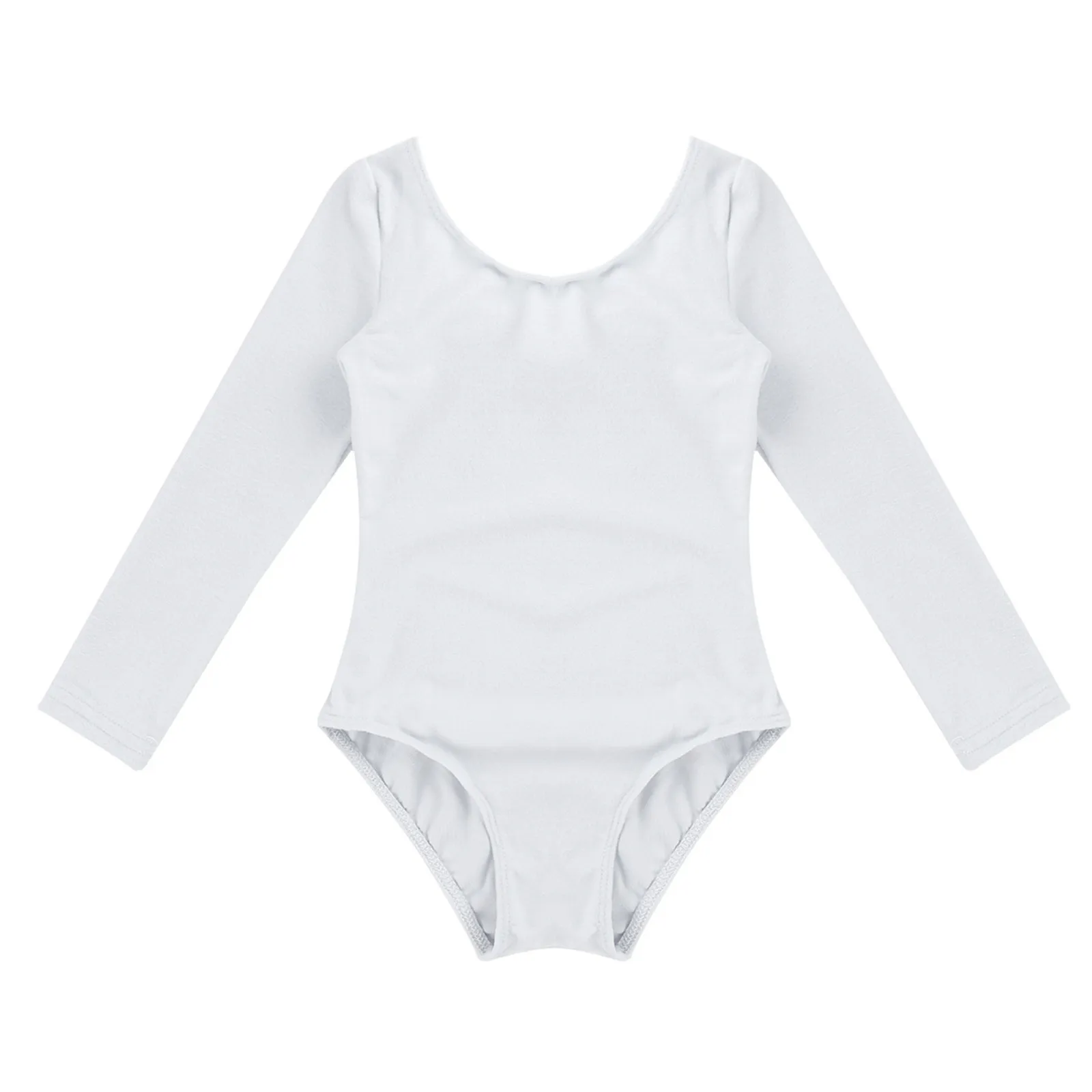 Bodysuit para meninas, manga comprida, collant de ginástica para bailarina, balé tutu, dancewear, trajes de dança infantis