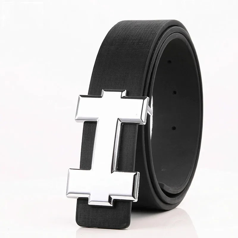 

Luxury Designer H Brand Belts Men Youth High Quality Male PU Leather Women Belt Accessories for Teens Jeans Belt Black 3.3 Cm