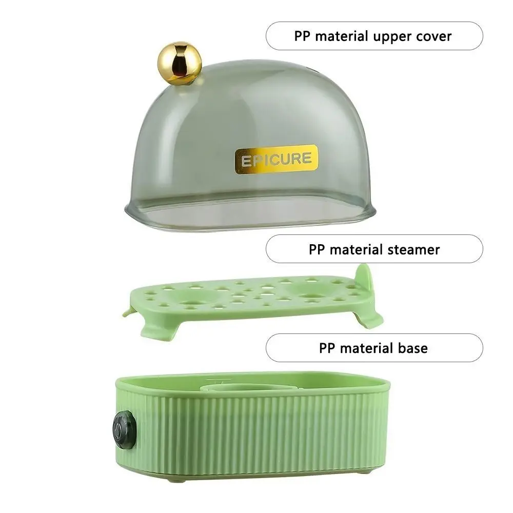 Electric Egg Boiler Automatic Cooker Rapid Egg Boiler Breakfast Machine Multi-Function Egg Cooker 2 Eggs Portable Food Steamer