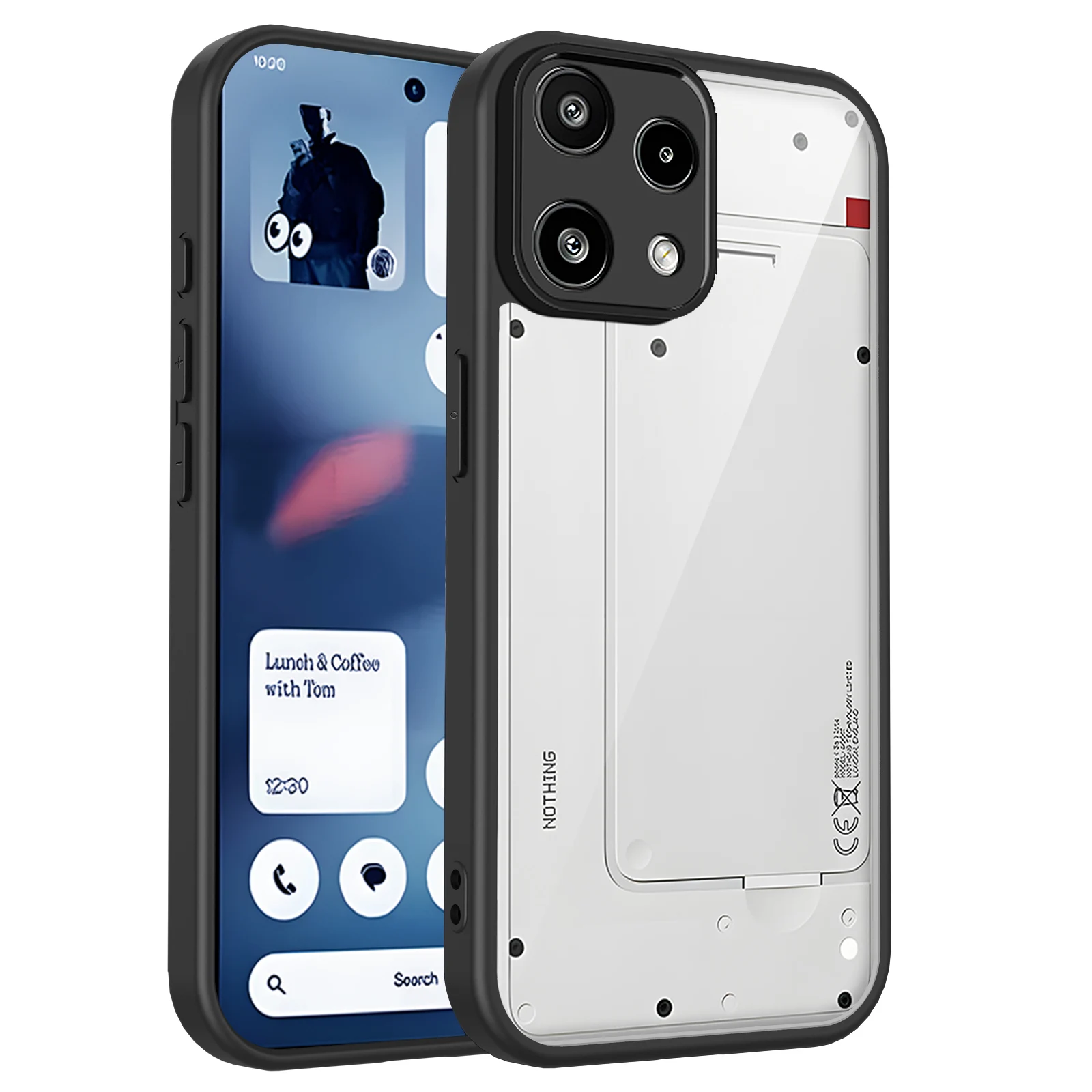 Luxury Transparent Frosted Skin-Friendly Anti-Fall Case