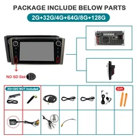 Autoradio Android 15 7'' avec CarPlay sans fil pour Toyota Avensis T25 2002-2008, Android AUTO, Stéréo Bluetooth, Lecteur Multimédia 2 DIN 3