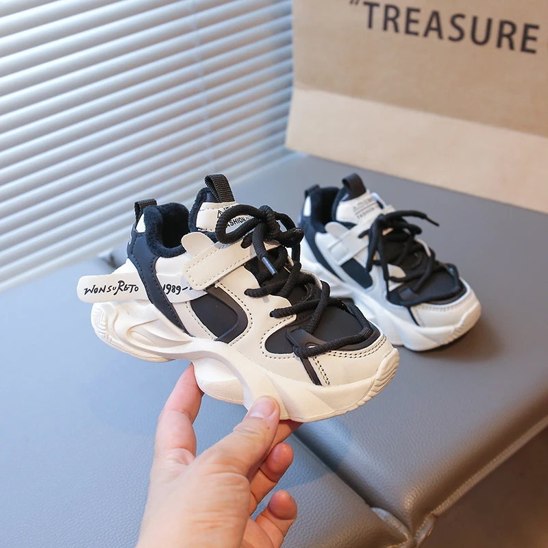 Winter Thermal Platform Sneakers for Kids Soft Sole