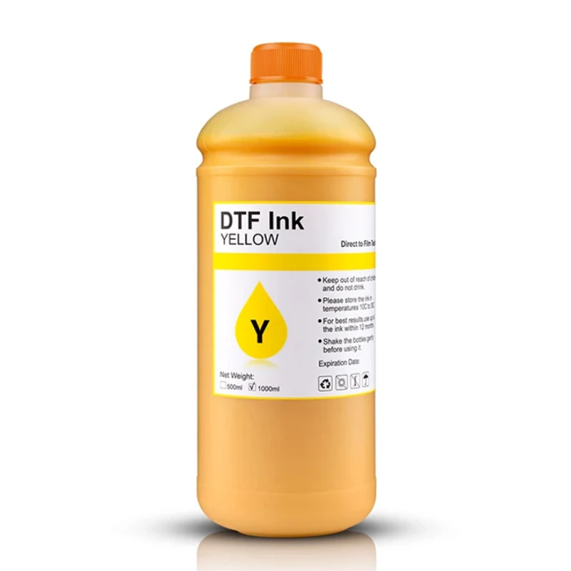 DTF 잉크, 화이트 컬러 잉크, 마젠타 옐로우 시안 블랙, 1000ml, 15PCs, 2PCs