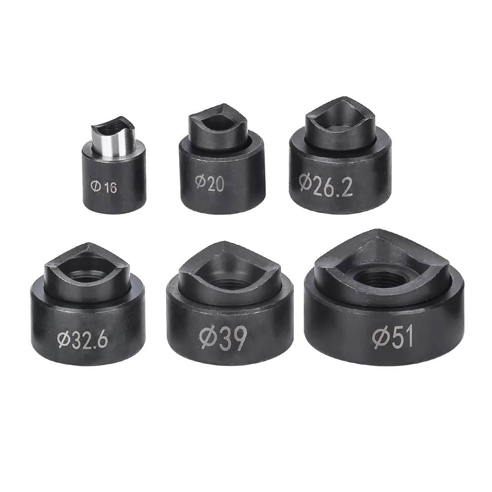 DOOROOM Hydraulic Hole Digger SYK-8 Hydraulic Hole Punch Tools 16-51mm Hole Manual Hydraulic Knockout Tool with 8A or 8B Mould 5