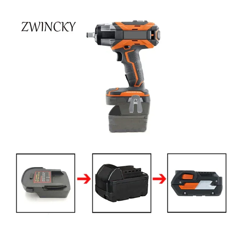 Adattatore Per Batteria Zwincky Per Milwaukee 18V Converti In Per Macchine Per Trapani Elettrici Ridgid / Aeg 18V Agli Ioni Di Litio
