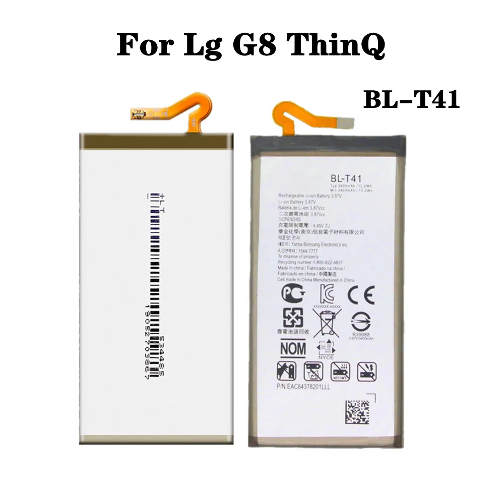 

3500mAh BLT41 BL-T41 Replacement Battery For LG G8 ThinQ LMG820QM7 LMG820UM1 LM-G820UMB LMG820UM0 LM-G820N High Quality Battery