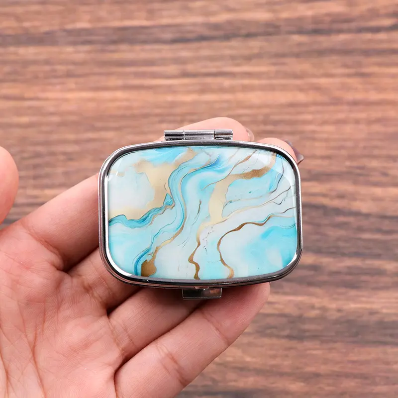 Van Gogh Art Mini Pill Box 2-Compartment Medicine Pill Organizer Household Portable Medicine Storage Box Travel Jwelery Gift - Image 24