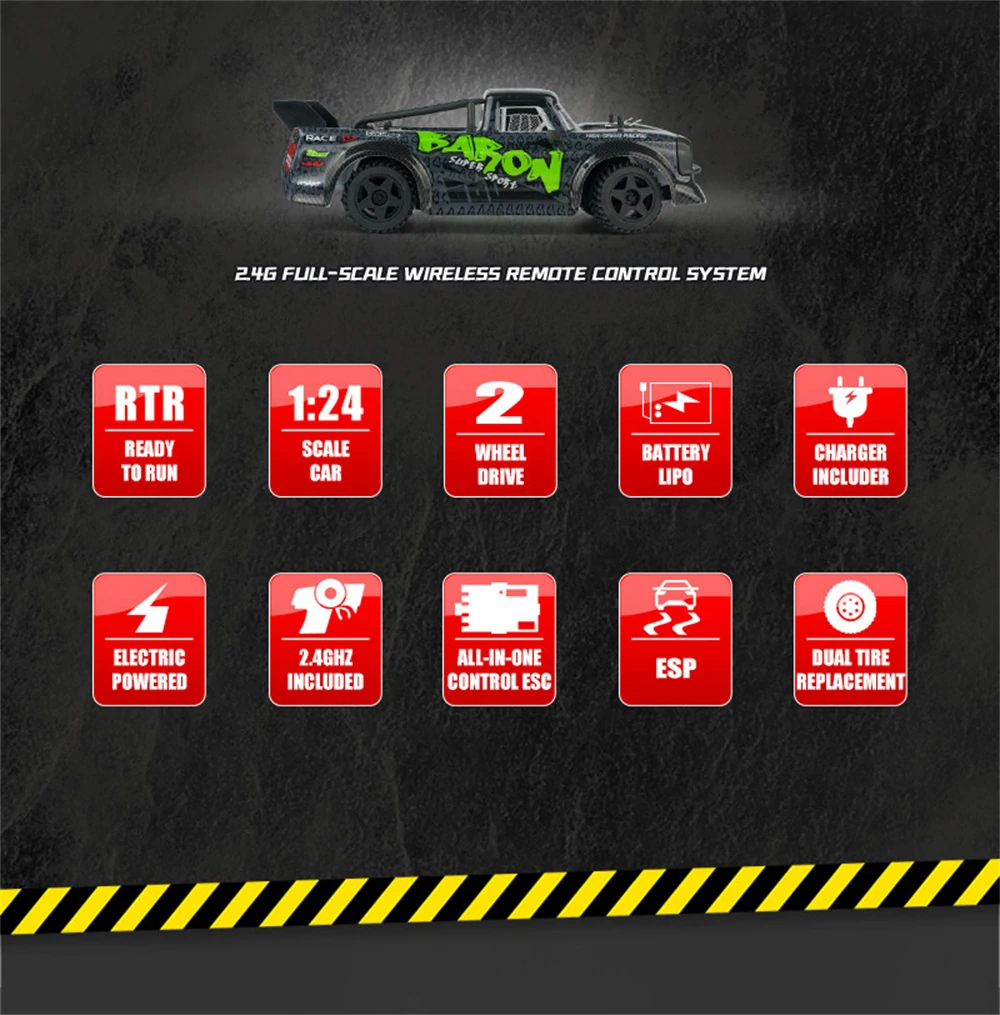 SG PINECONE FOREST 2410 RTR 1/24 2.4G 20km/h High Speed RWD RC Car Drift Gyro Full Proportional Vehicles Toys