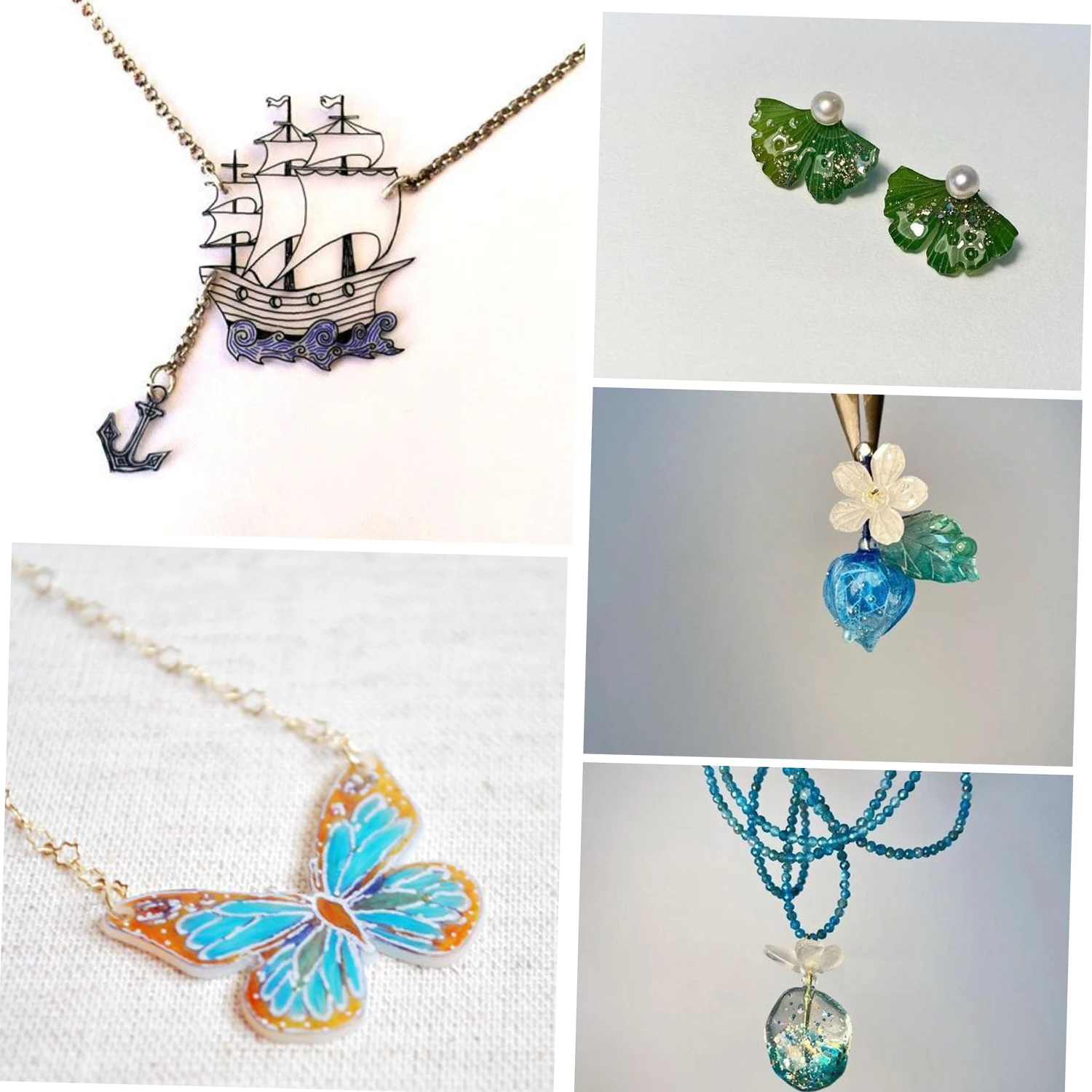 50 시트 수축 필름 키트 수축 아트 필름 종이 열 수축 시트 DIY 공예 장식품 펜던트 키 체인 액세서리