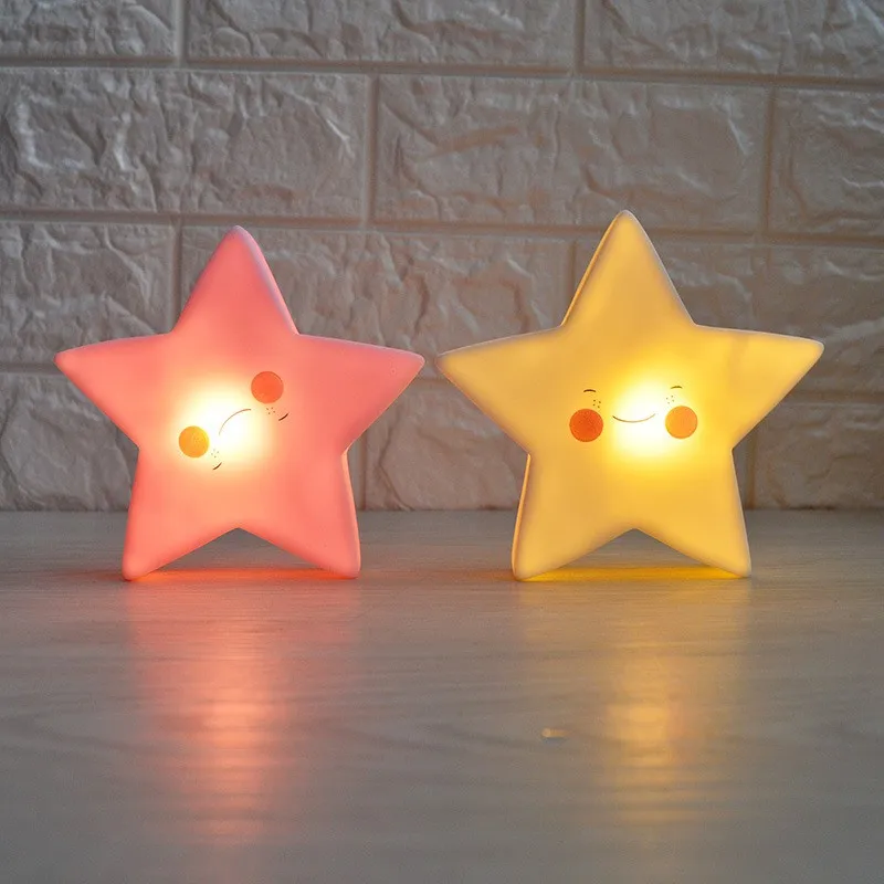 led night light led atmosphere lights led night lamp moon projector light Cartoon Christmas Eve lights LED Decoration Moon Star Girls Children Toy Gift lights Bedroom Bedside Room Atmosphere Decorati