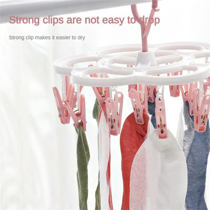 Plastic Socks Hanger, Underwear Durable Clothes Drying Rack, Clothes Rack For Baby, Household Storage 3