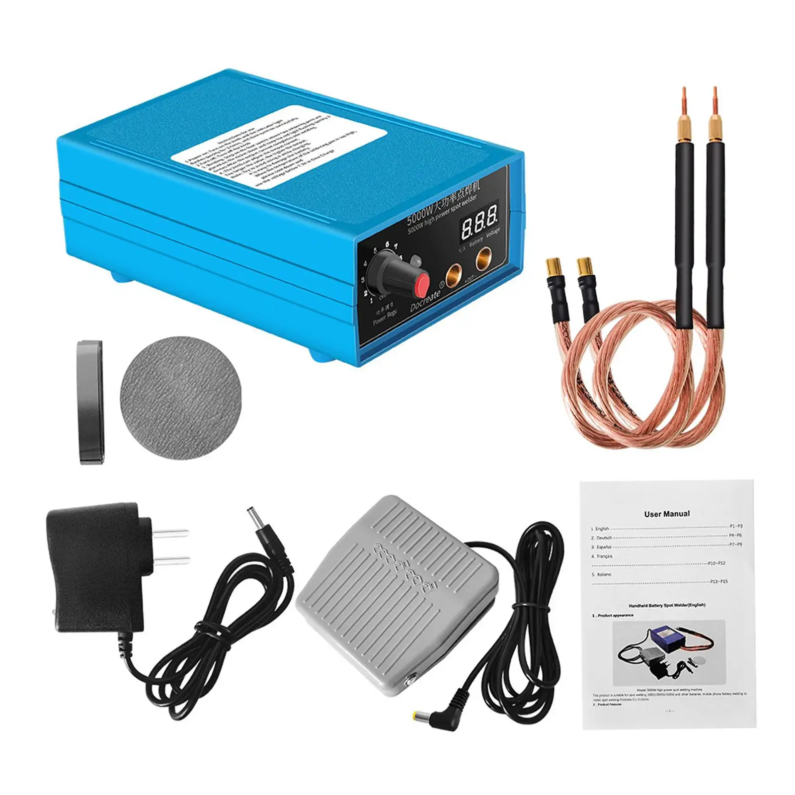 

Portable Spot Welder with Screen DIY Accessory Detachable Welding Pen Welding tool Welder Machine Handheld Spot Welder