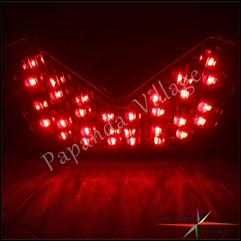 Fanale Posteriore LED Integrato Per Kawasaki Ninja ZX-14 / ZX1400 / ZZR1400 (2006-2011) - Fumo, Con Indicatori Ambra