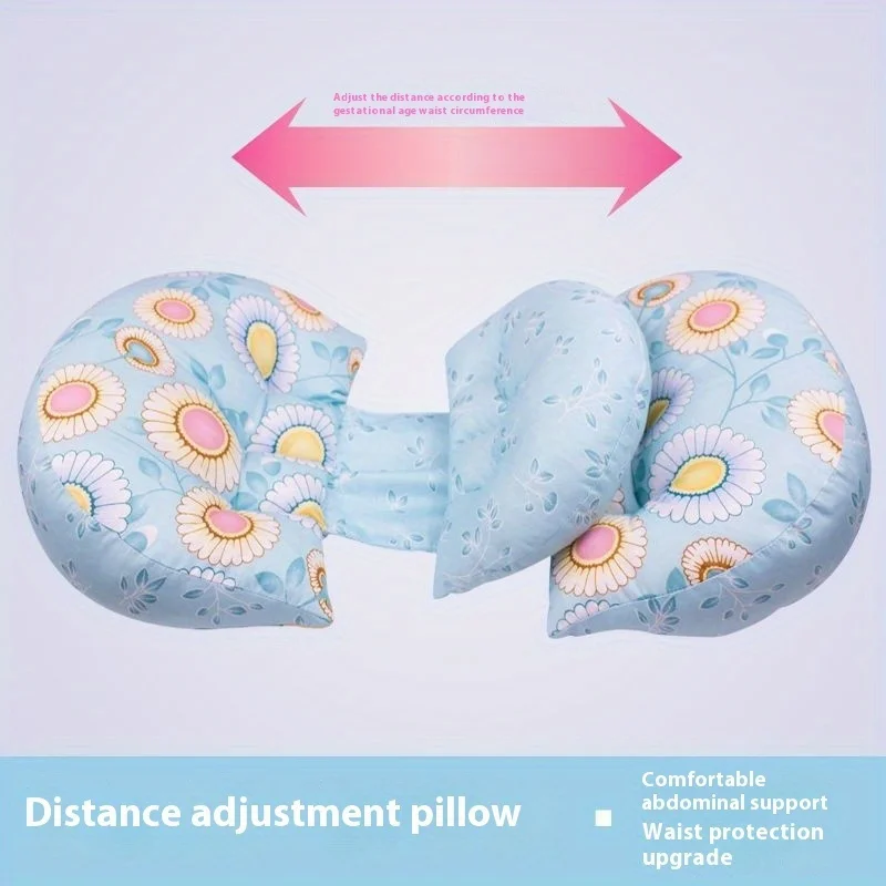 1pc Cotton Maternity Pillow for Side Sleeping U-shaped Pregnant Pillow Pure Cotton Abdominal Support